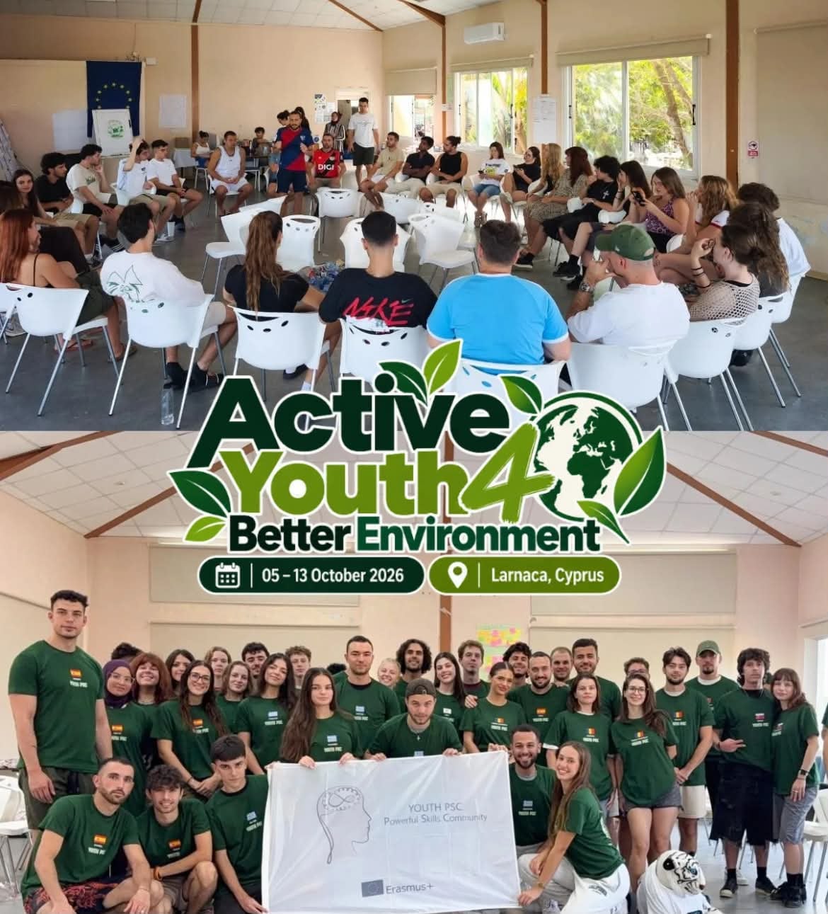 “Active Youth 4 Better Environment” Youth exhange 05-13 October 2026 Pervolia Larnaca Cyprus